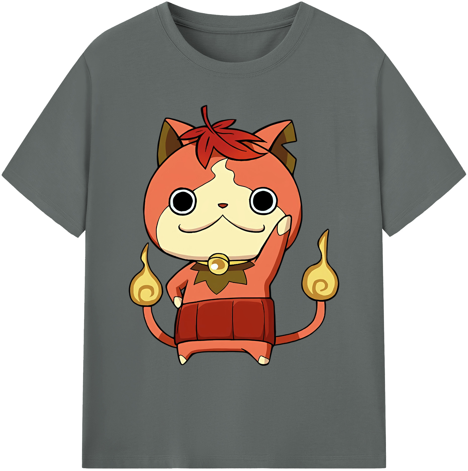 （画像用） 妖怪ウォッチ Yo-kai Watch 綿100％ メンズ半袖Tシャツ｜肌触りやわらか＆通気性